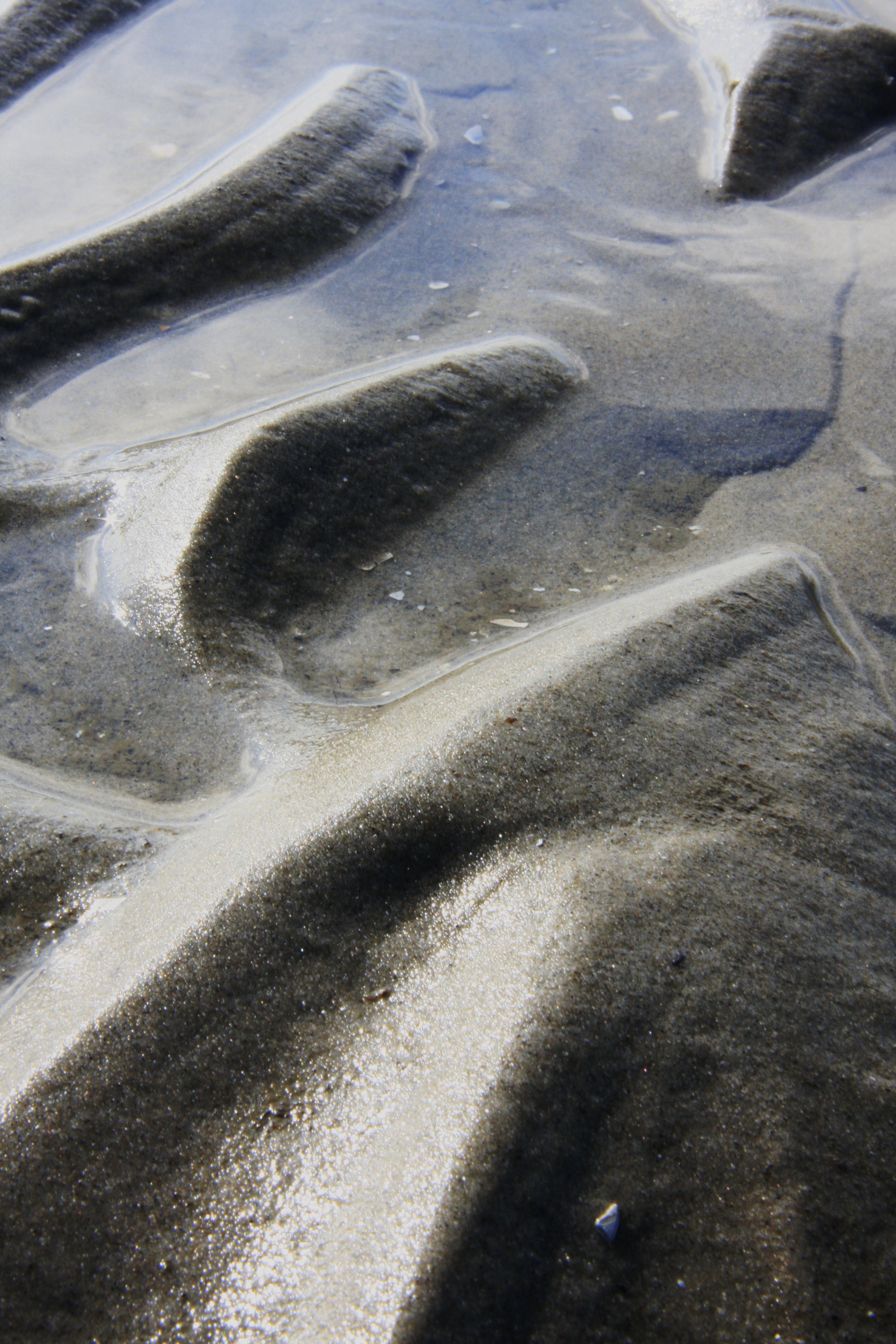 Waterribbels in het zand