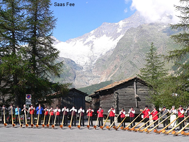 saas fee in saastal wallis