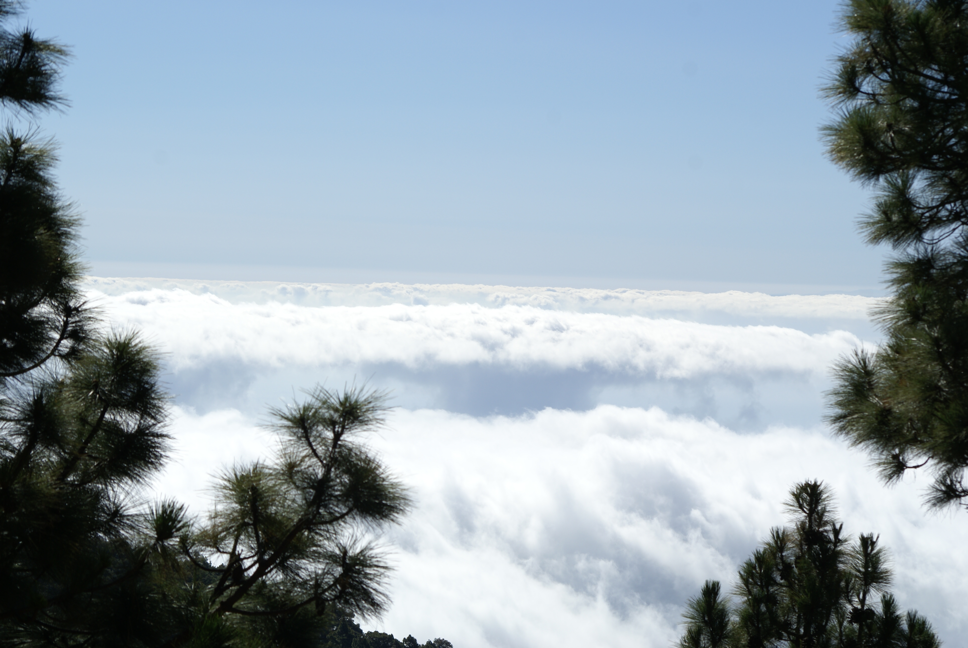 wandelen boven de wolken