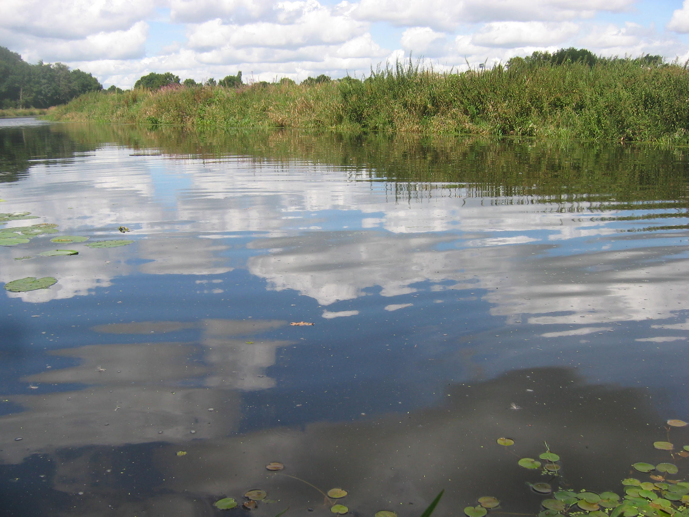 Wolken in een meander