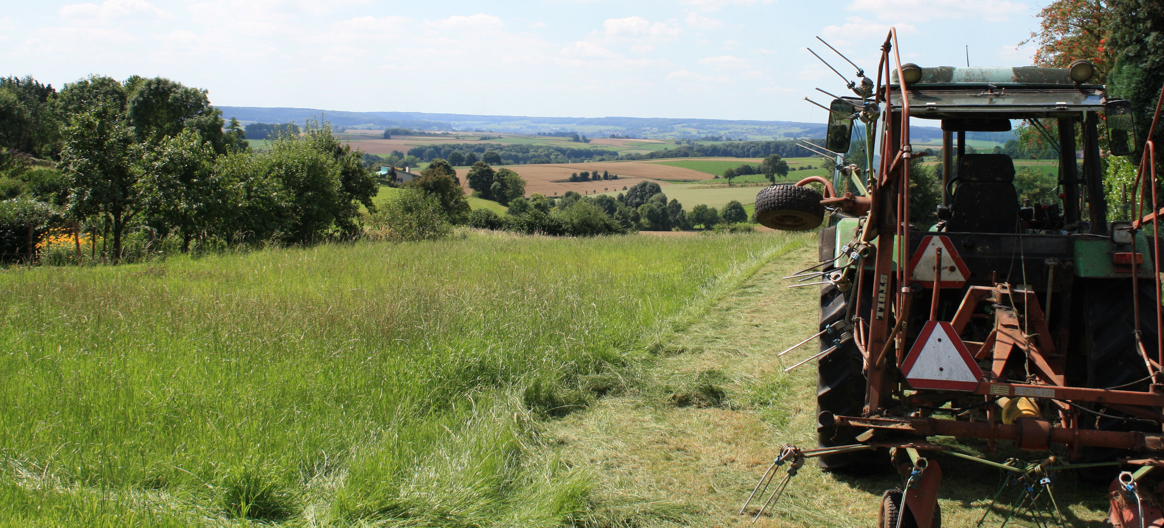 Uitzicht over Limburgse akkers