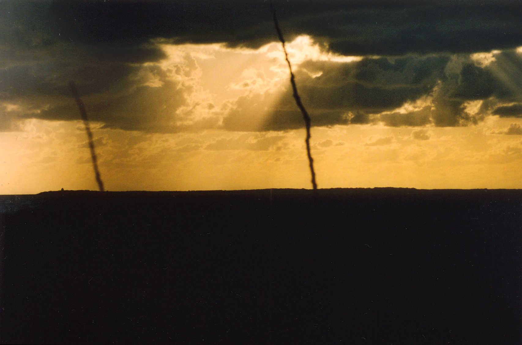 Windhozen boven Rottumerplaat