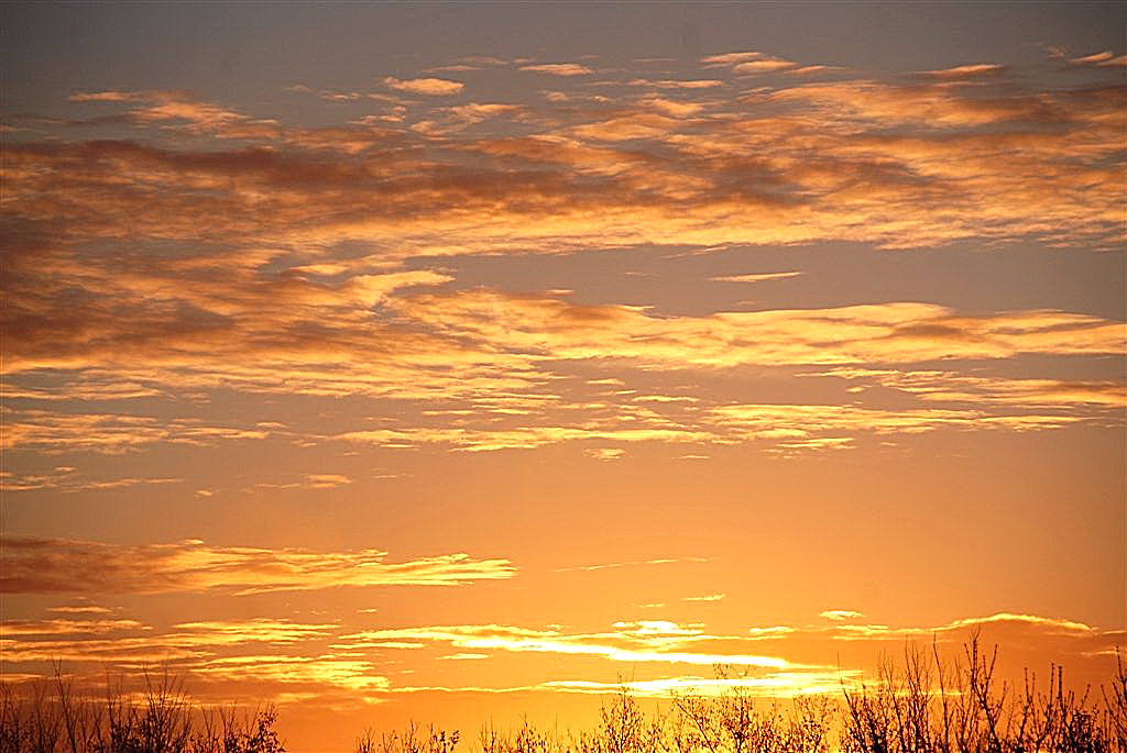 Prachtige kleurenlucht.