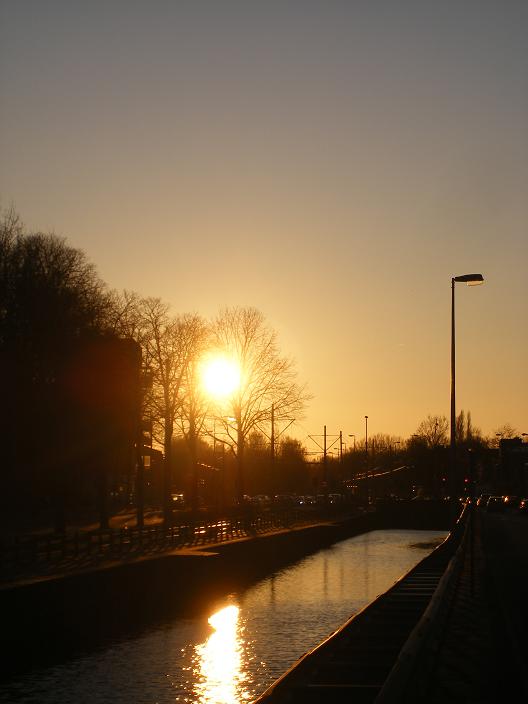zonsondergang Loosduinseweg