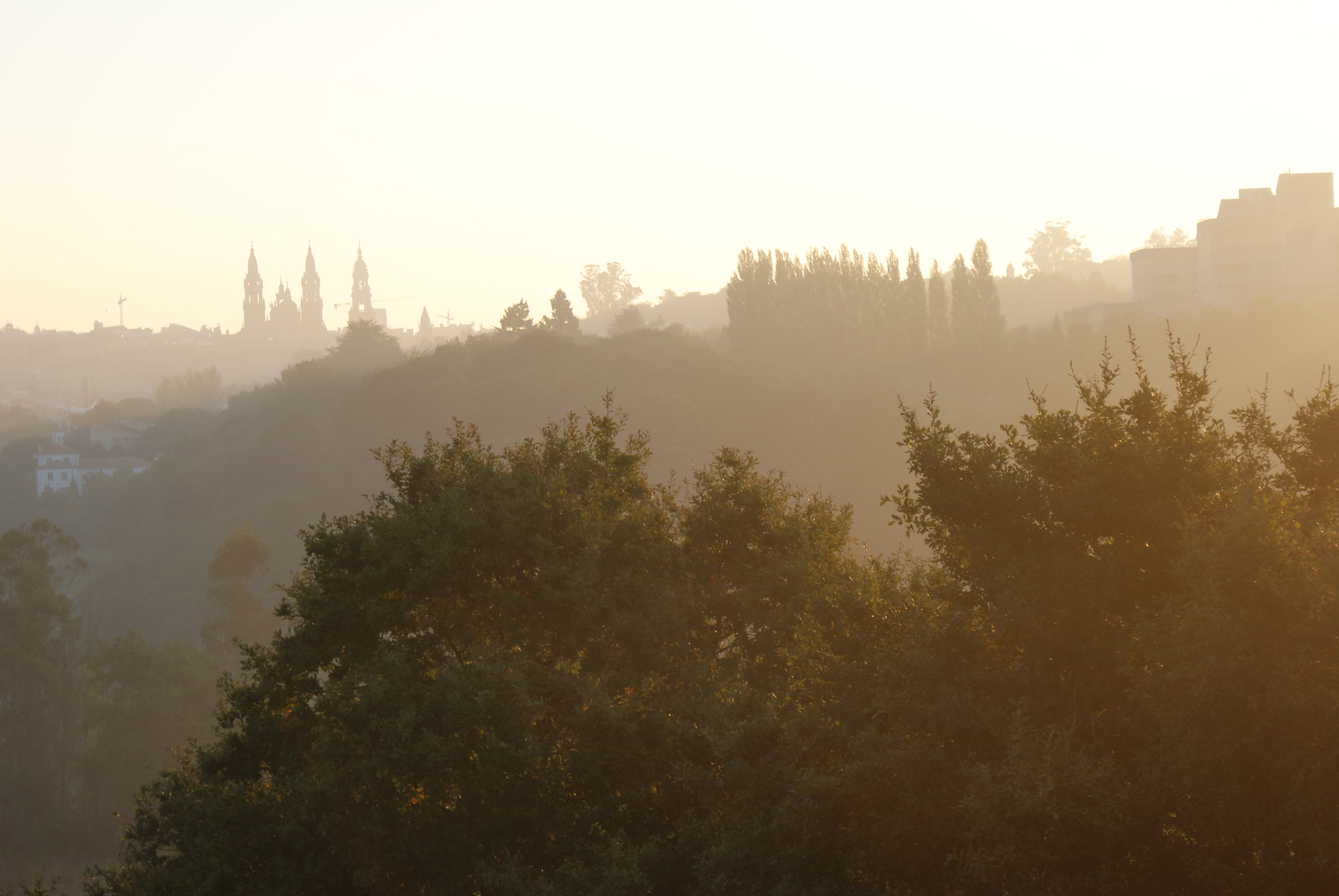 ochtendnevel in Spanje