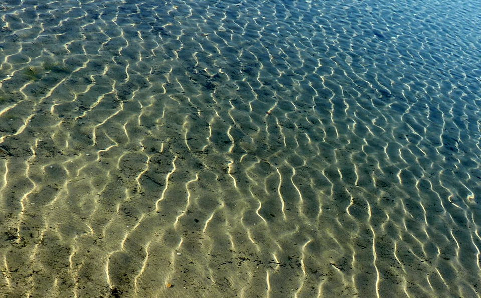 golfjes in het water