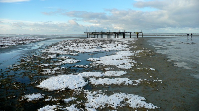 Paal 3, strand Schiermonnikoog, eind nov. 2010