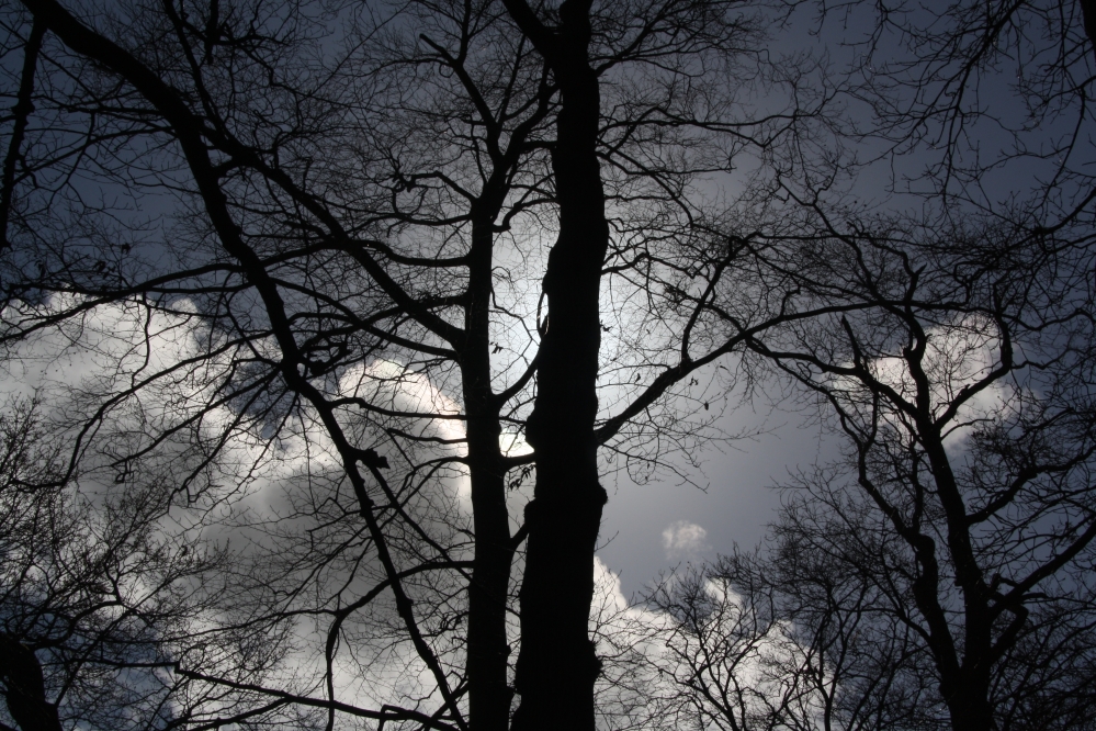 zon achter wolken