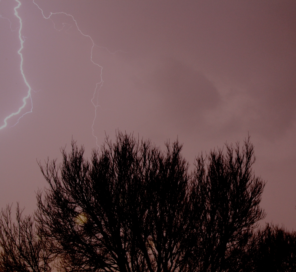Onweer boven Den Haag