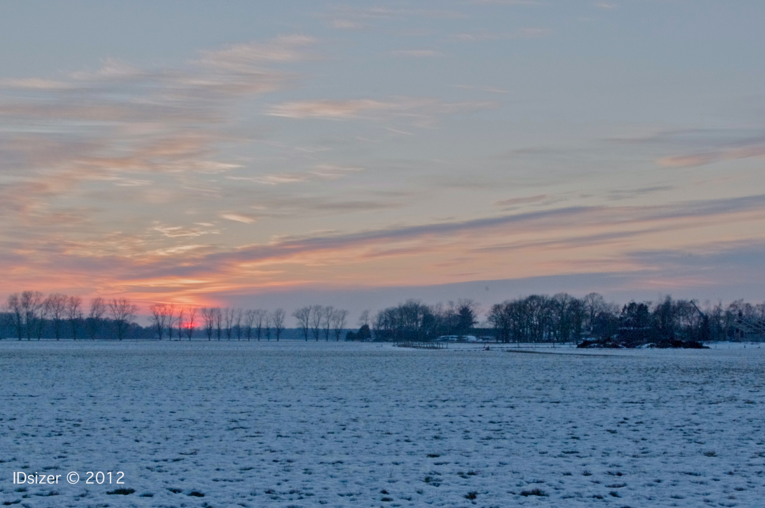 vuurrood en koud