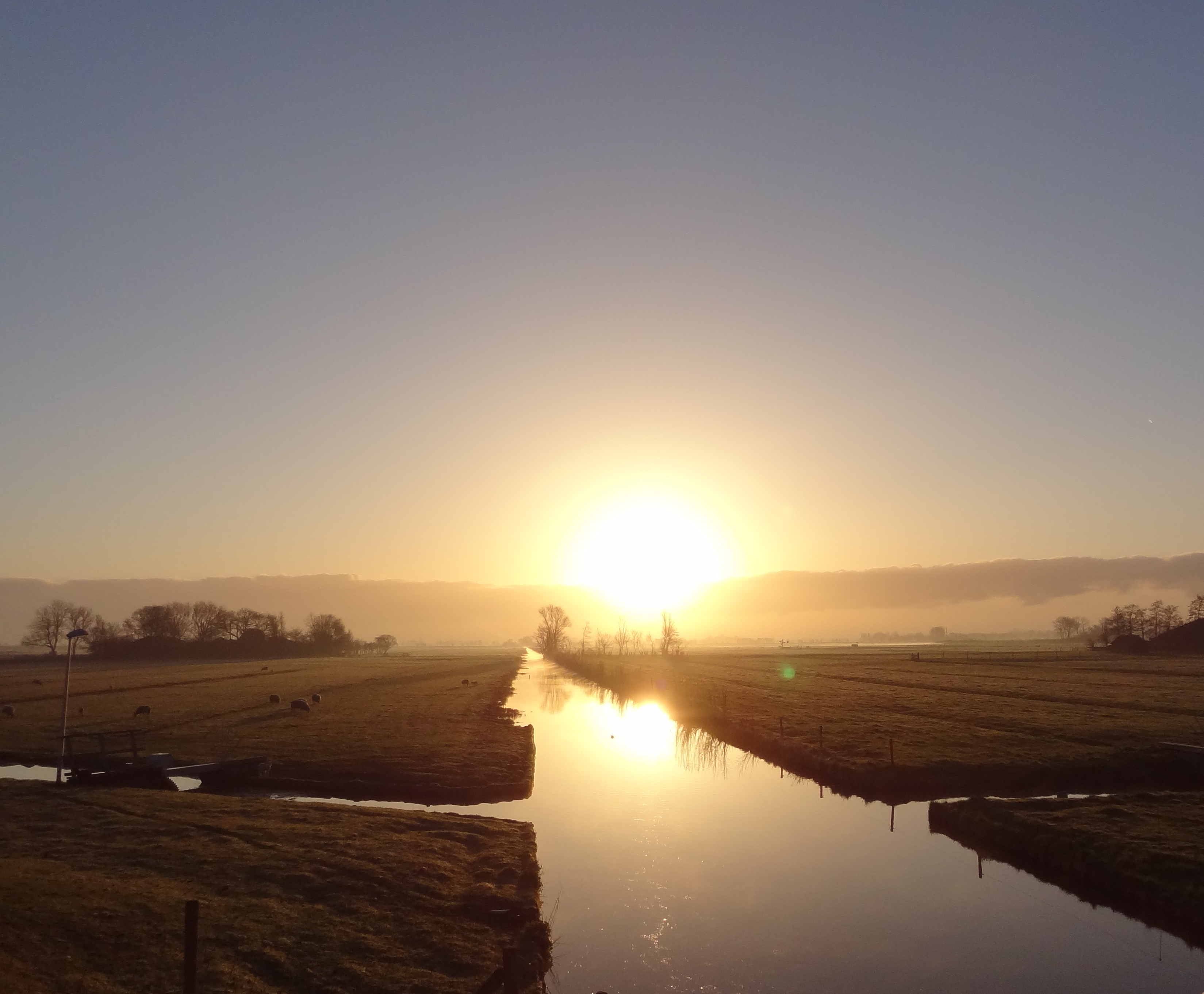 Wat heerlijk de zon bij opkomst!