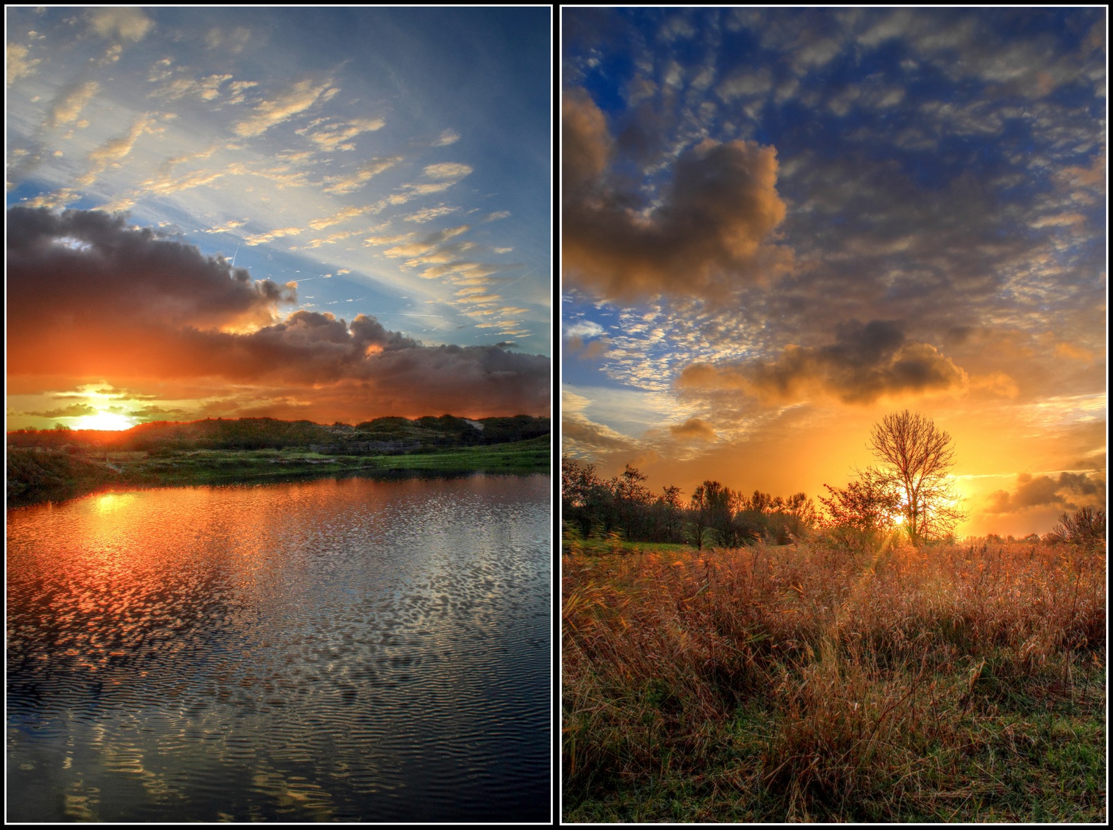 Zonsopkomst en Zonsondergang.