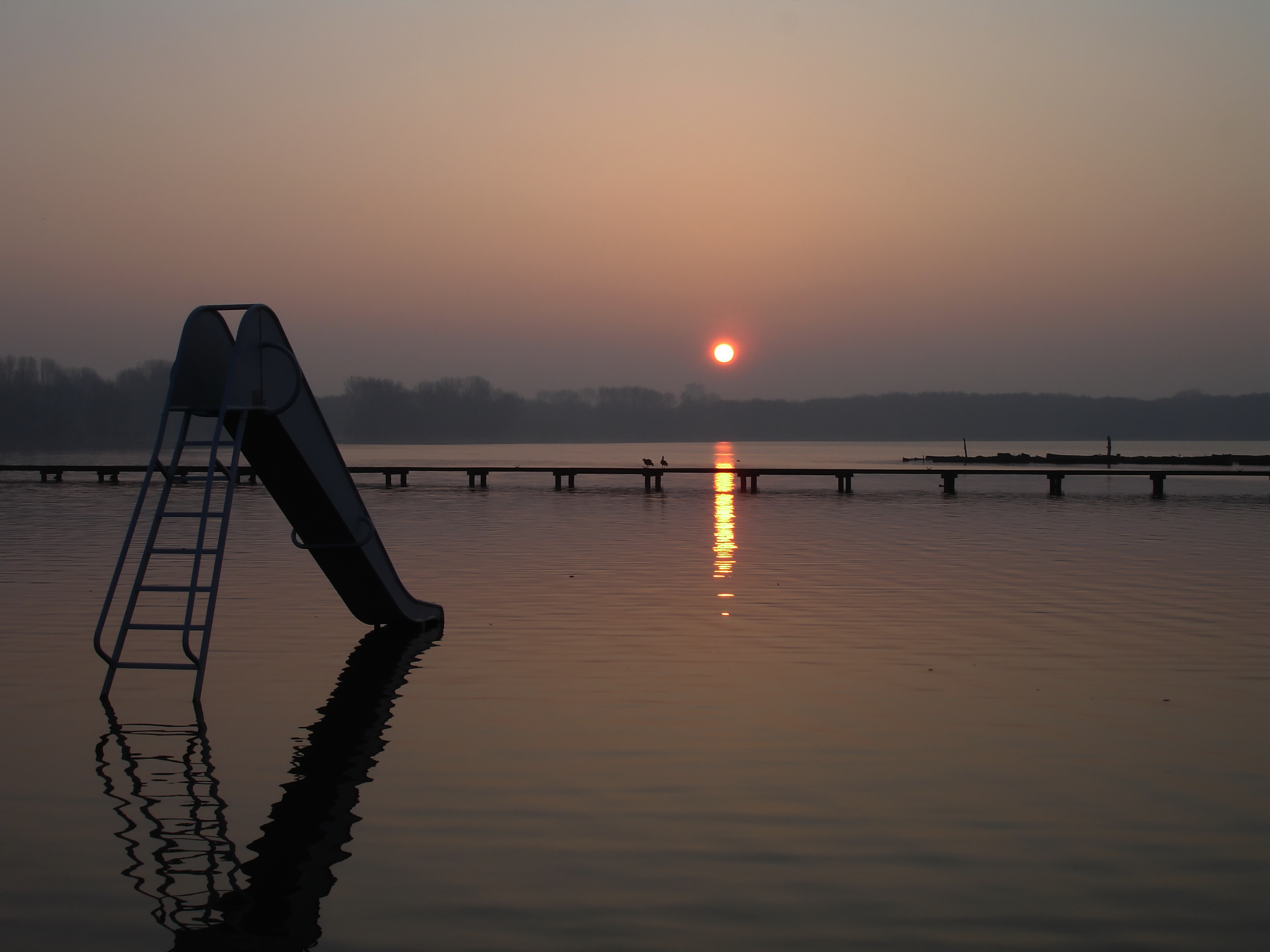zonsopkomst Kralingseplas(rotterdam)