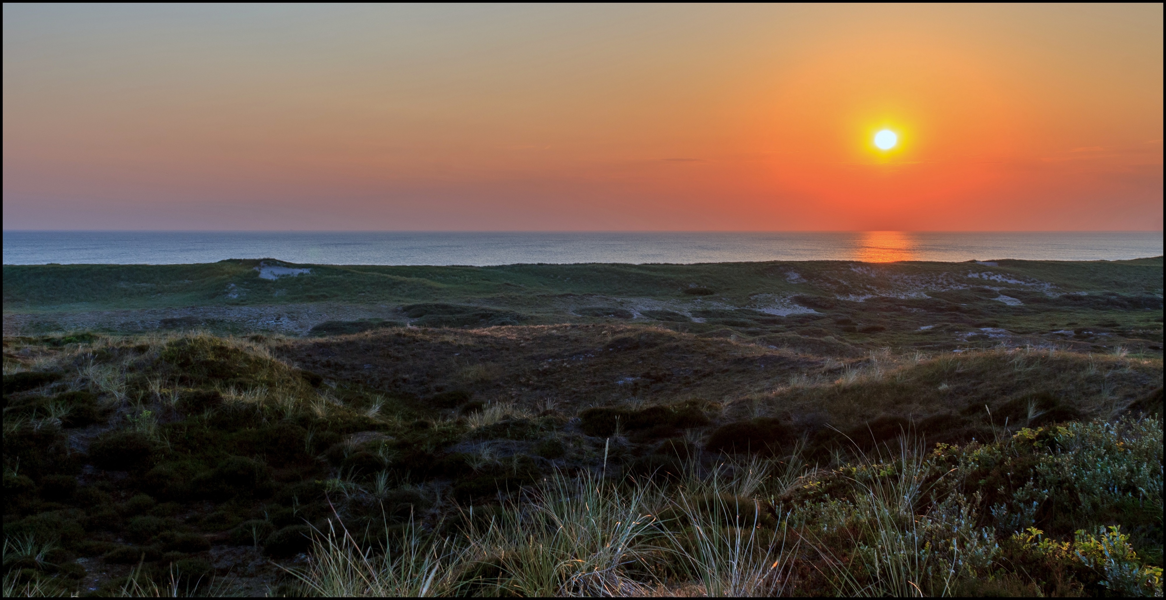 Tropische zonsondergang.