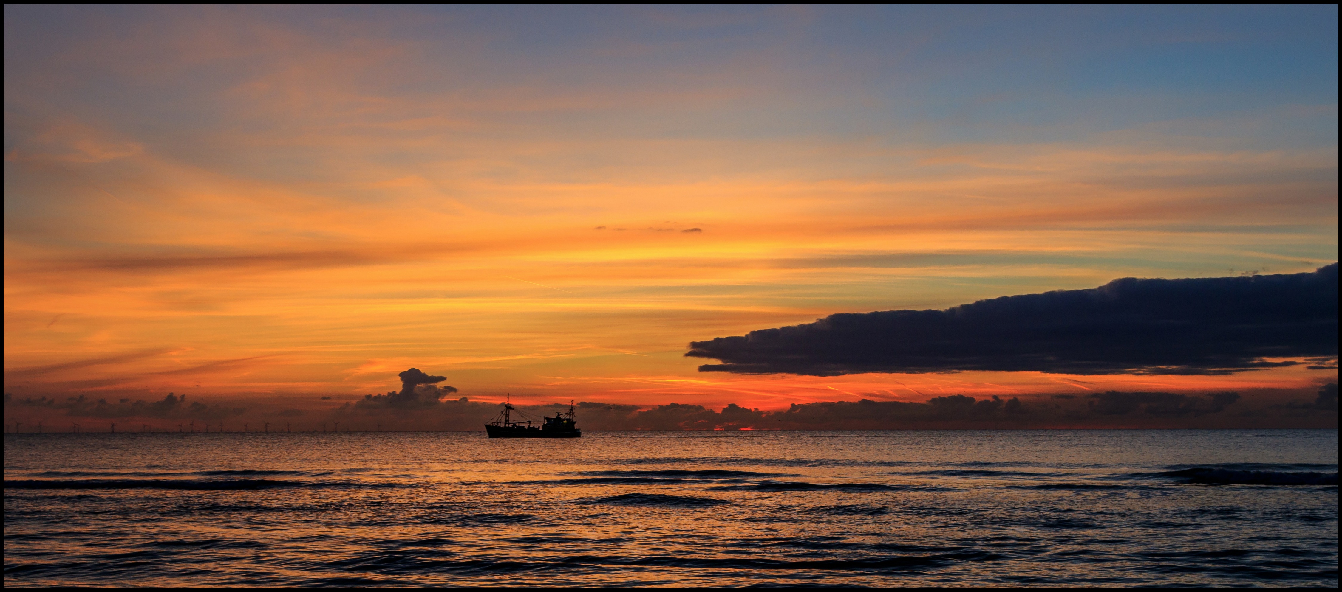 Net na zonsondergang.