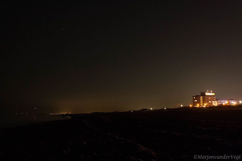 Starry night at the beach
