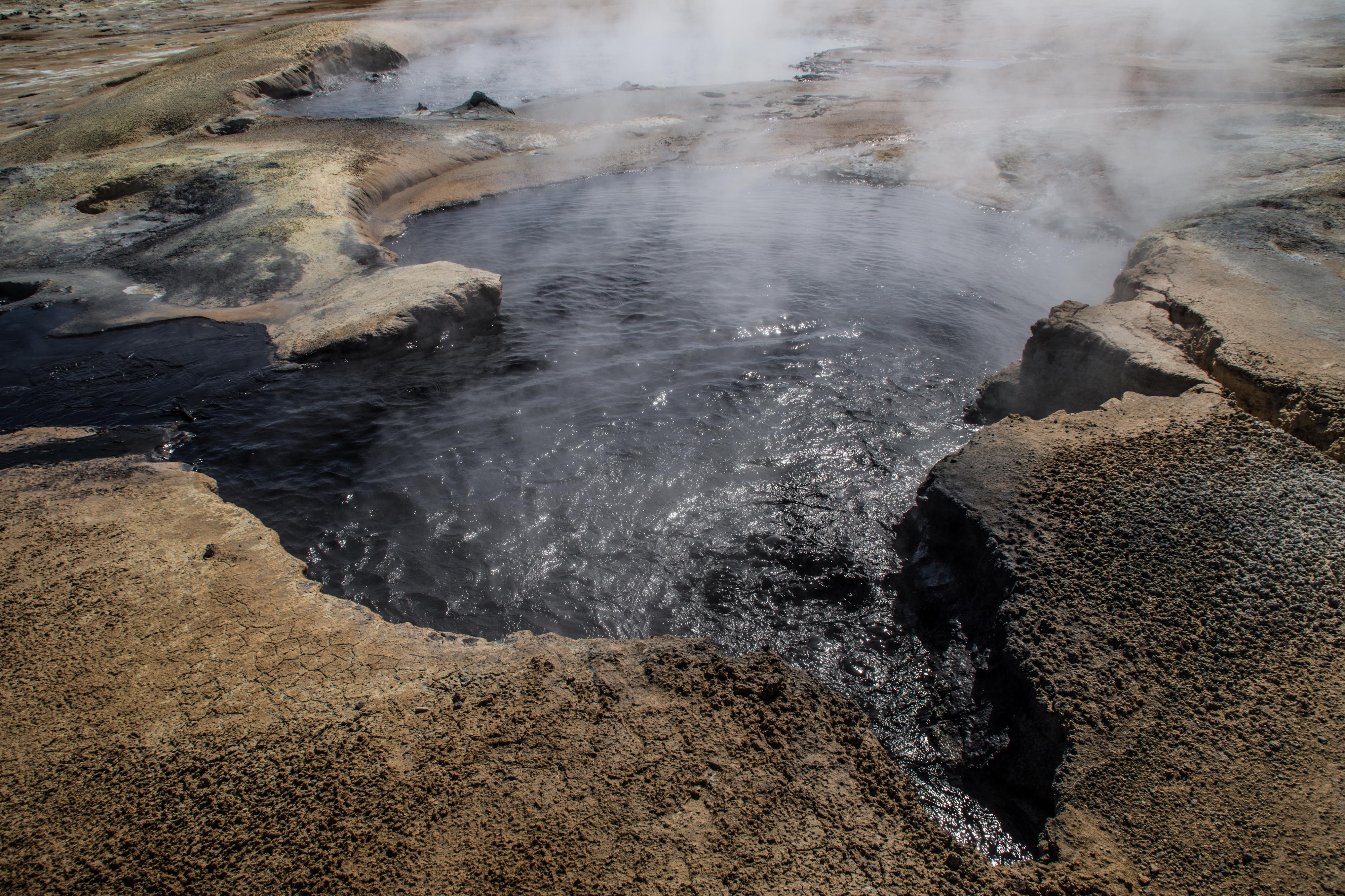 IJsland kokende poel