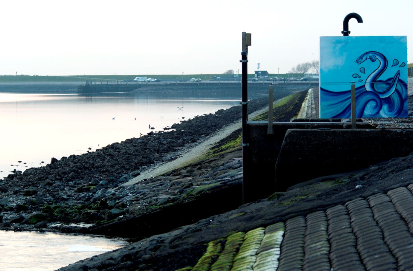 paling doorlaat sluisje oosterschelde
