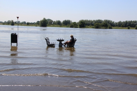 Hoog water van de IJssel