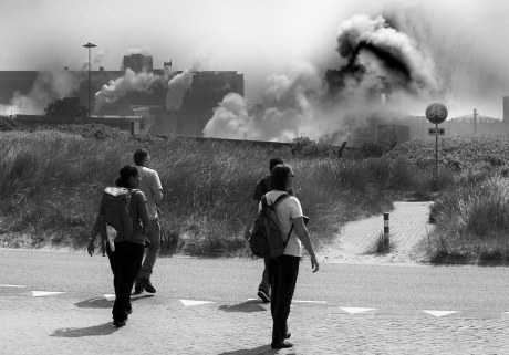 Gezichten in de rookwolken
