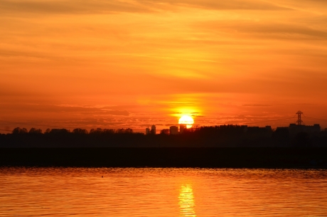 Zonsondergang bij de Hollandsche IJssel