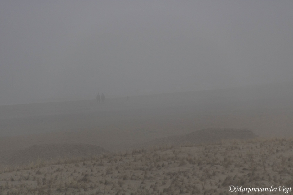 In de mist - Weer en landschap - Strand