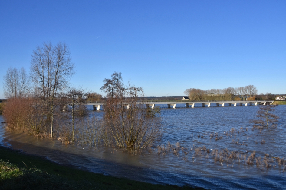 Uiterwaarden onder water - Weer en landschap - 