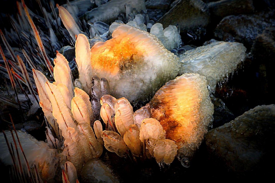 gloeiend ijs - Weer en landschap - Ijs