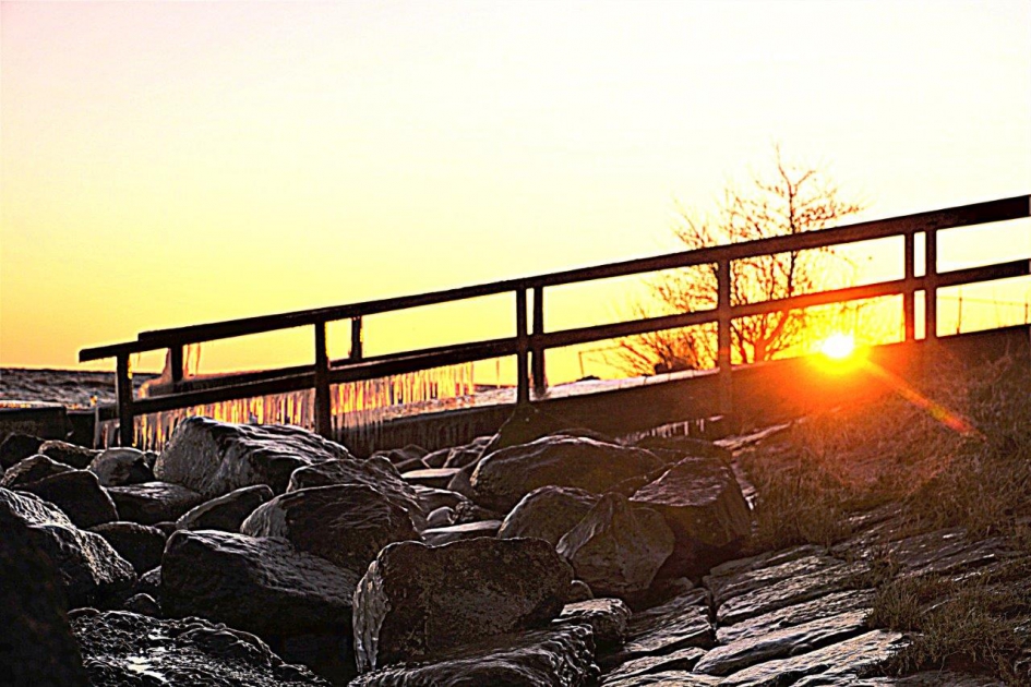 Vroeg uit de veren - Weer en landschap - Zwem brug