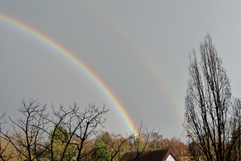 Dubbele regenboog - Weer en landschap - 