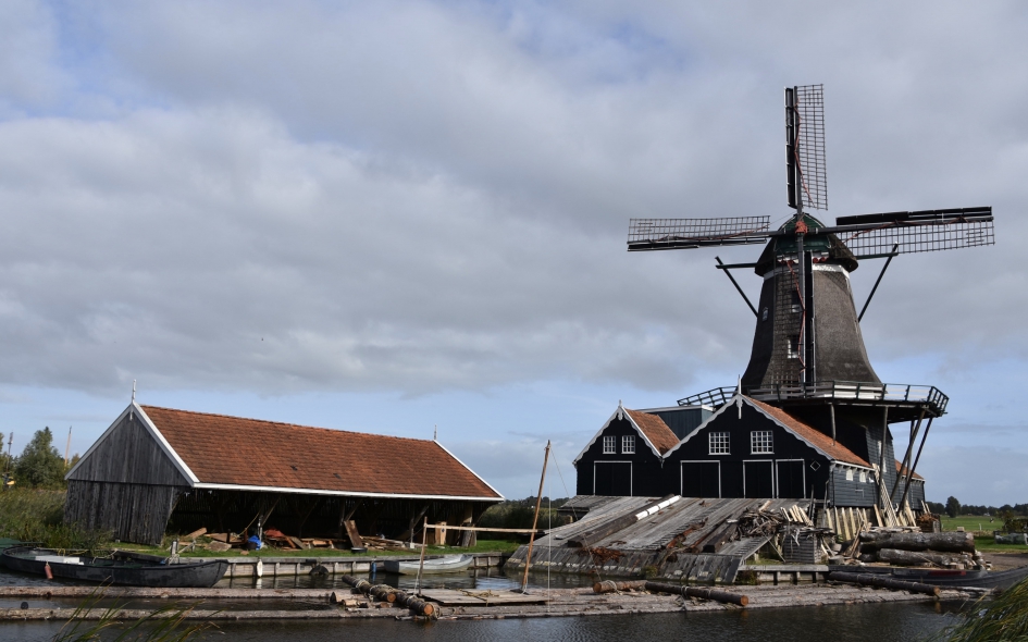 De houtzaagmolen De Rat - Weer en landschap - 