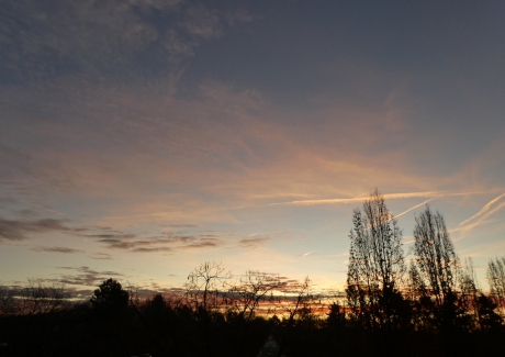 Ook vanmorgen een mooie lucht