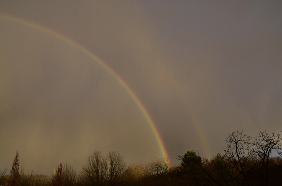 Dubbele regenboog - Weer en landschap - 