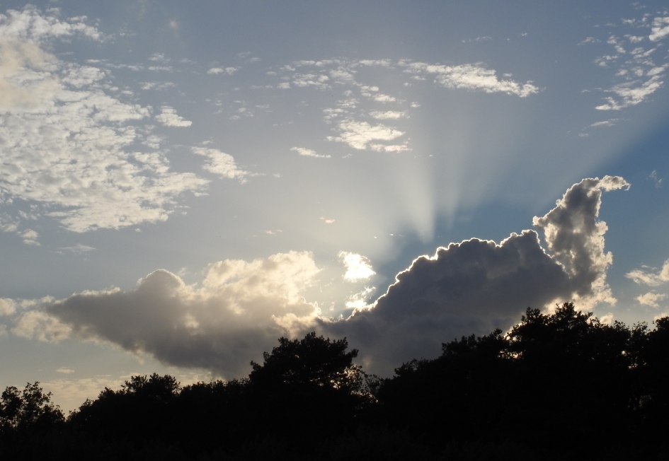 Zonsondergang in de Engbertsdijkvenen. - Weer en landschap - 