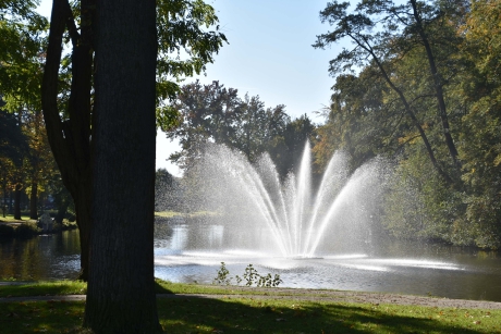 Fontein in de vijver van ‘t Slot