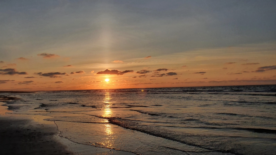 Lichtzuil op Ameland - Weer en landschap - Lichtzuil
