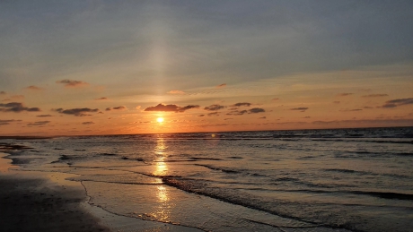 Lichtzuil op Ameland